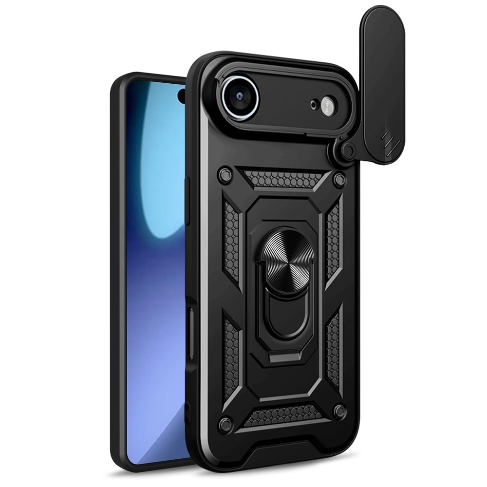 Ring tartós borító iPhone 17 Air készülékhez - Fekete