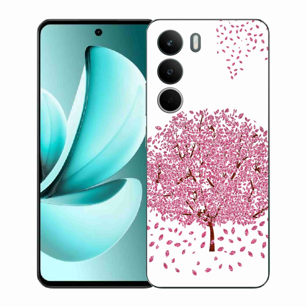 Zselés borító mmCase a Realme C71 készülékhez - rajzfilmfa levelekkel