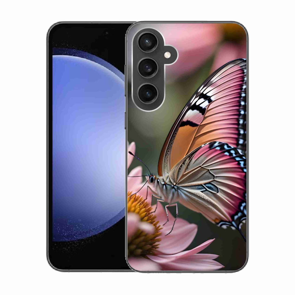 Zselés borítás mmCase Samsung Galaxy S23 FE - színes pillangó