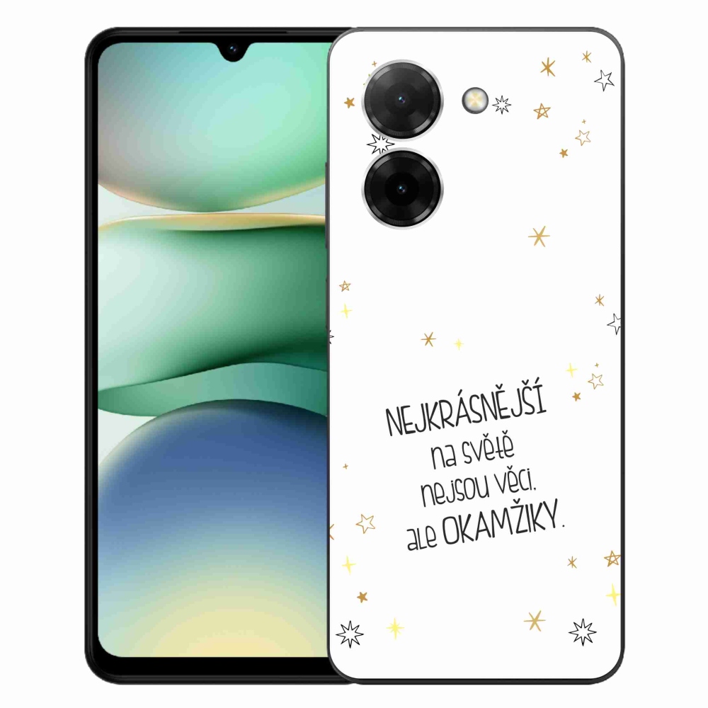 Gél borítás mmCase a Xiaomi Redmi A5 (171.7x77.8x8.3mm) - idézet 4 fehér háttérrel