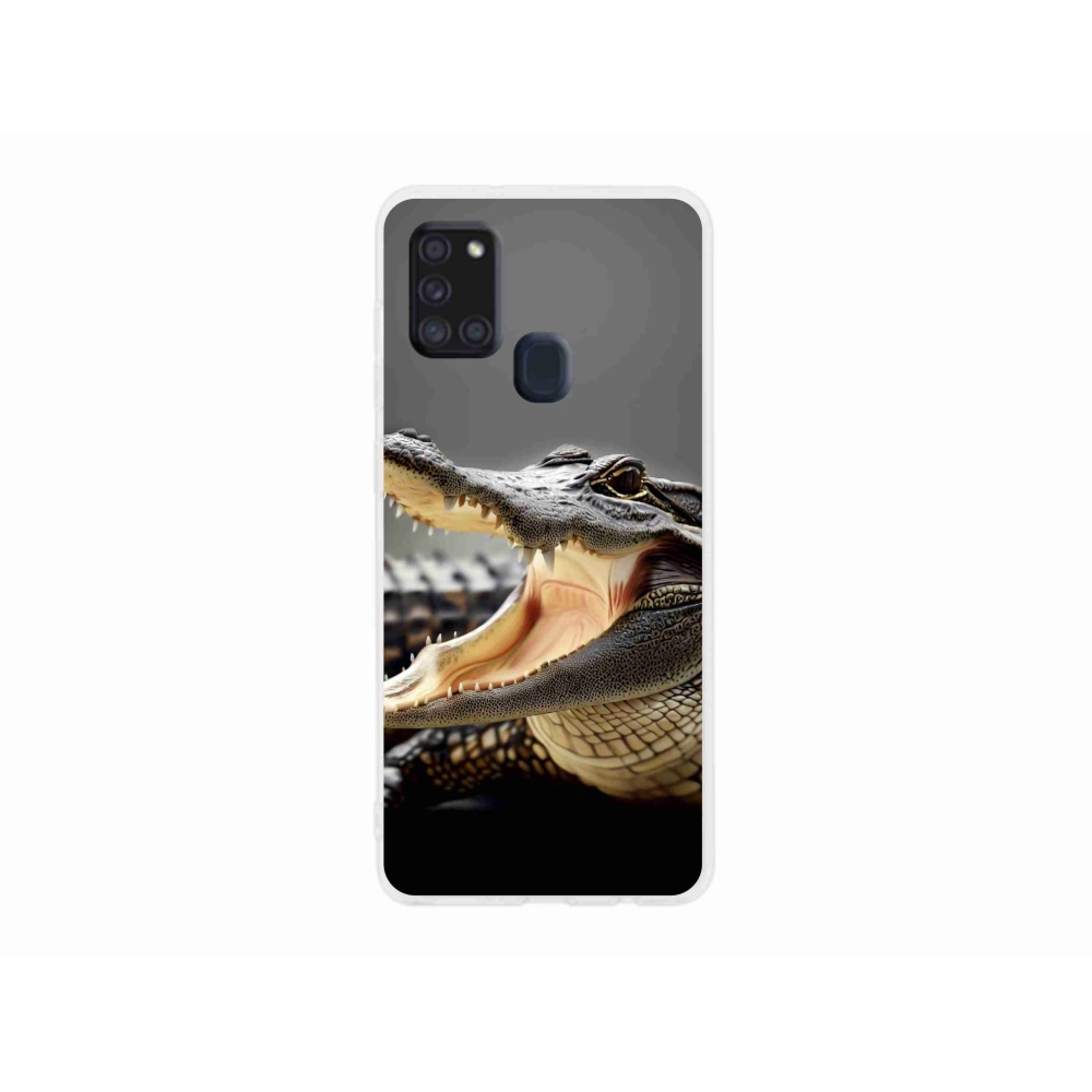 Gél védőhuzat mmCase Samsung Galaxy A21s készülékhez - krokodil
