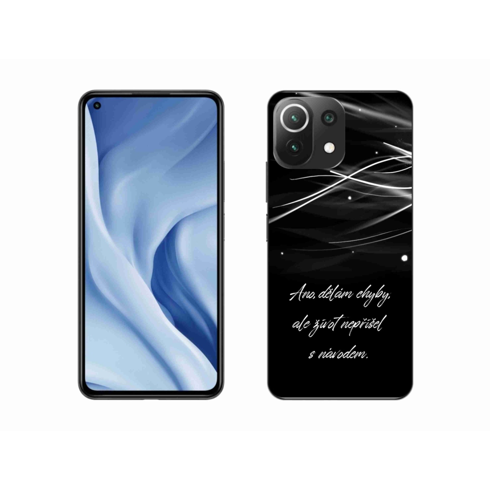 Gél borítás mmCase a Xiaomi 11 Lite 5G NE - idézem fekete háttérrel