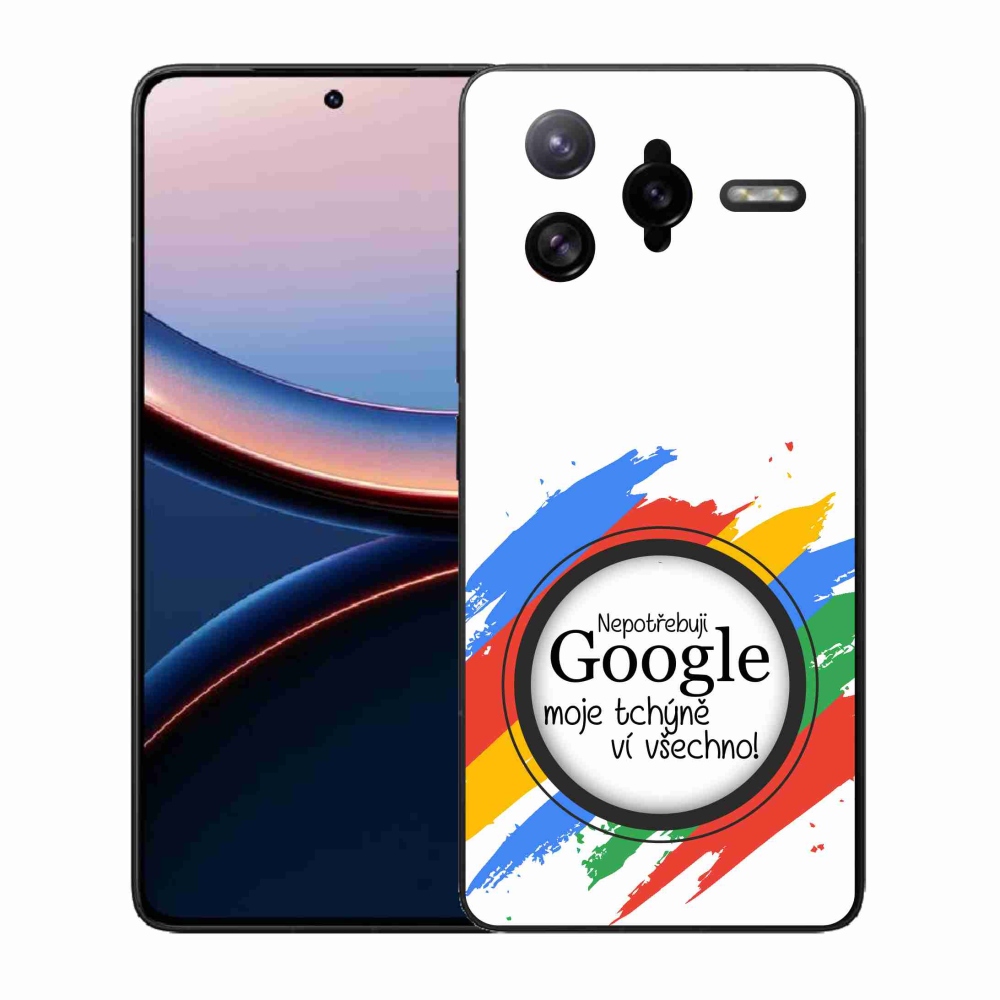 Gél borító mmCase a Xiaomi Poco F7 Ultra - anyós tudja, minden fehér háttérrel