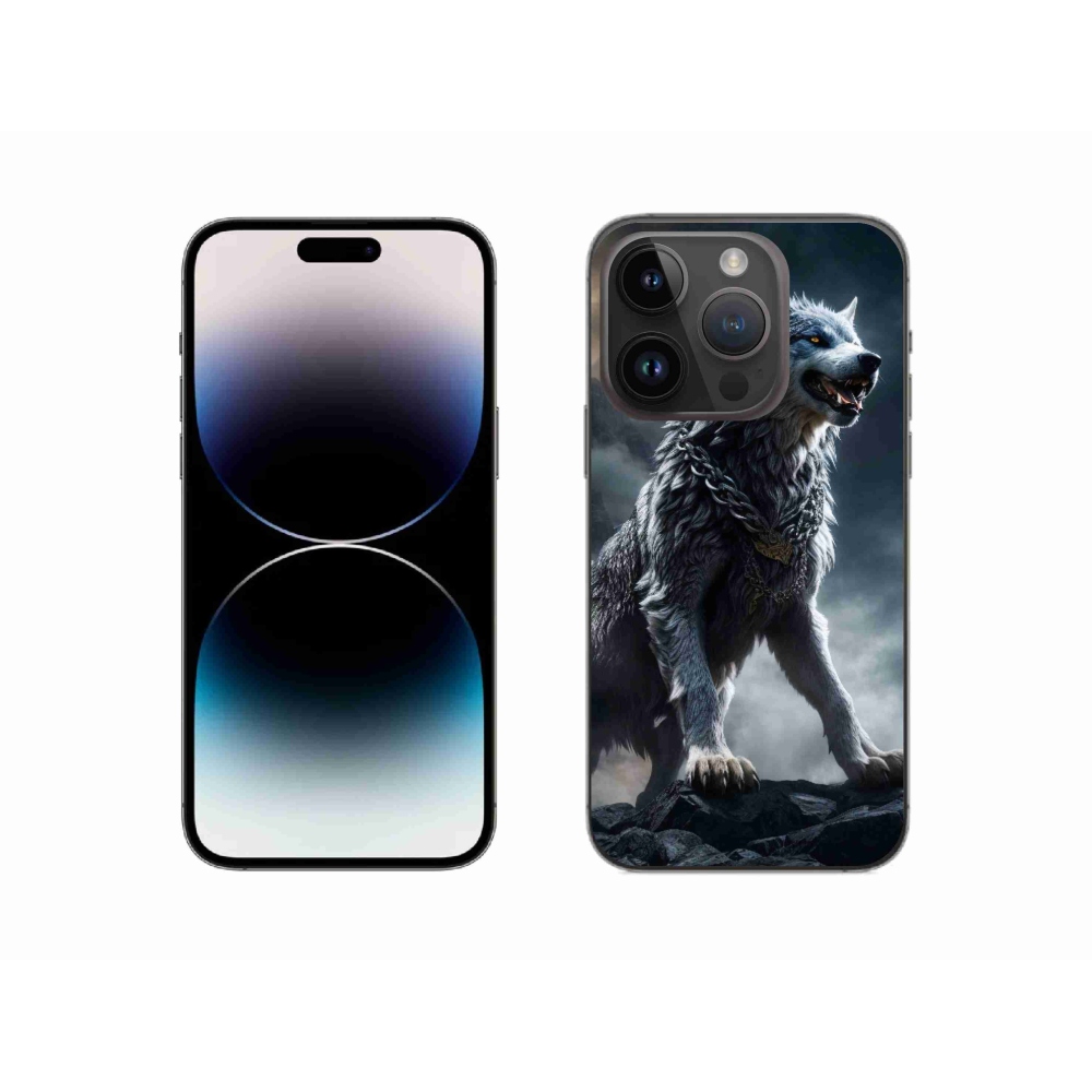 Zselés borítás mmCase iPhone 14 Pro készülékhez - farkas 1