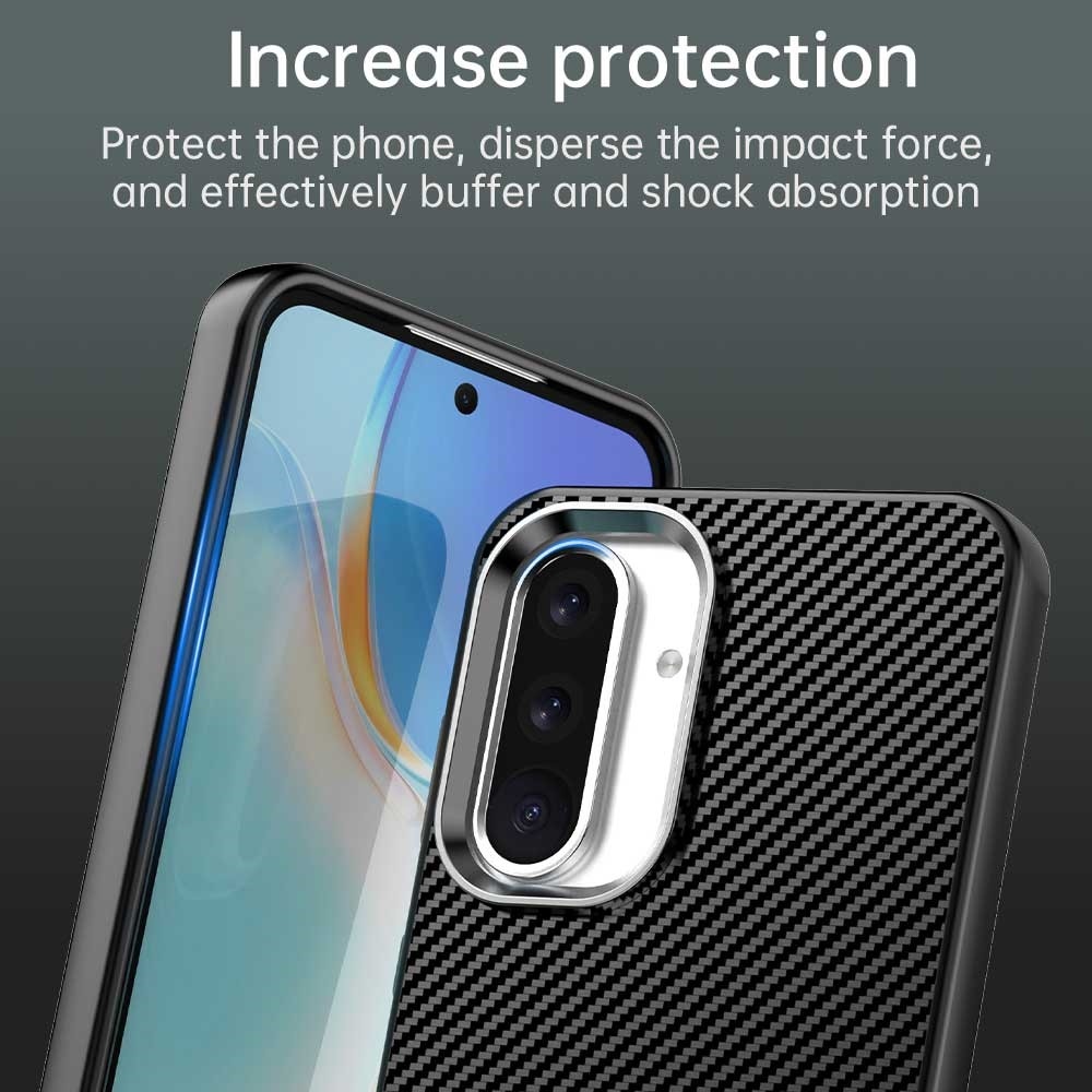 Szálas textúrájú tartós borítás Samsung Galaxy A36 5G készülékhez - fekete