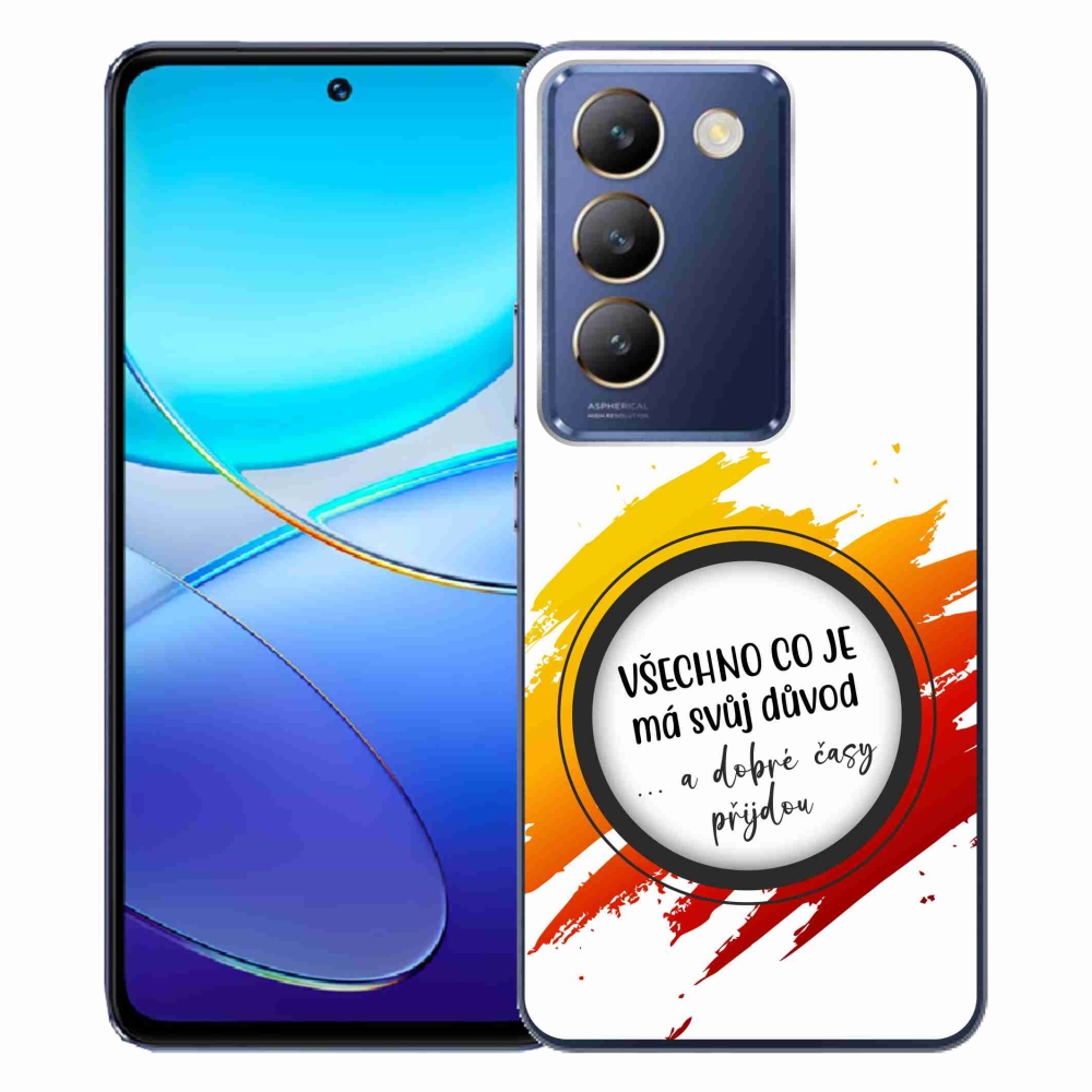 Gél borítás mmCase a Vivo V40 SE 4G/5G - idézet 3 fehér háttérrel