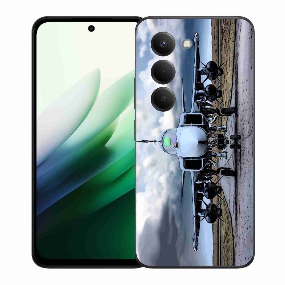 Gél borító mmCase a Xiaomi Redmi 15 5G számára - katonai repülőgépek