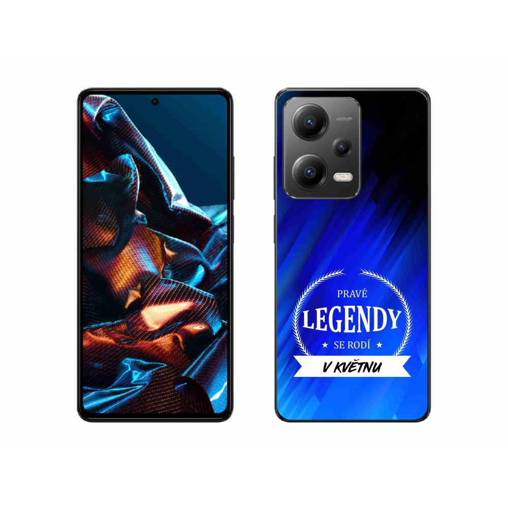 Gél borítás mmCase a Xiaomi Redmi Note 12 Pro 5G-hez - Legendák májusban kék háttérrel