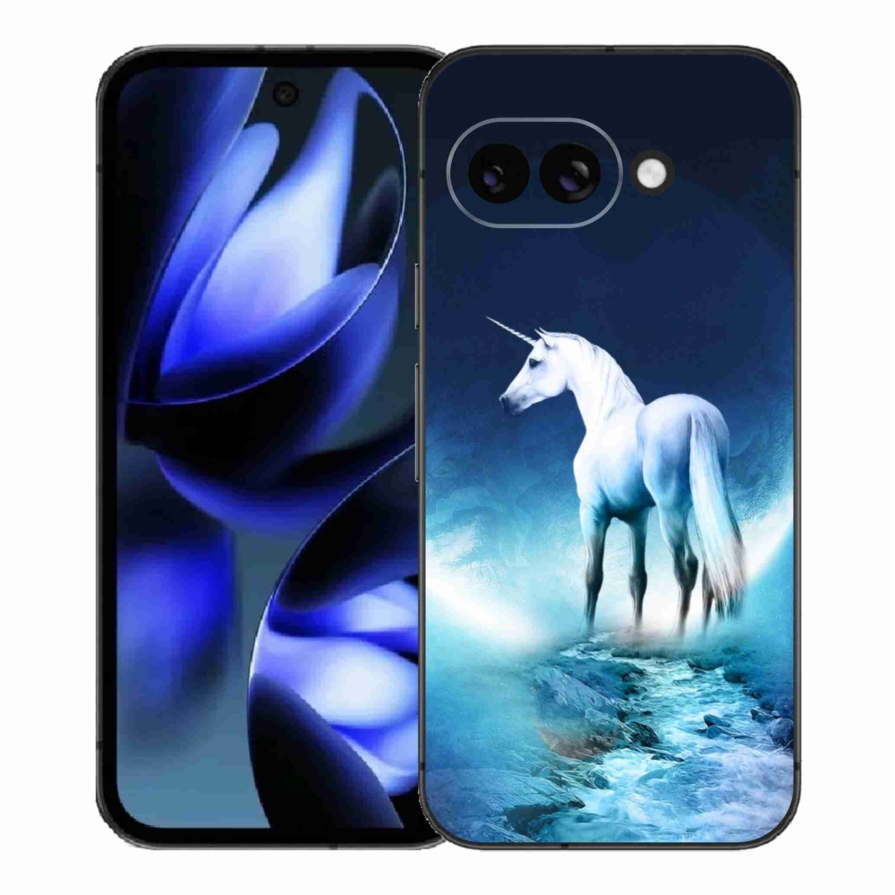 Zselés borítás mmCase a Google Pixel 9a számára - fehér egyszarvú