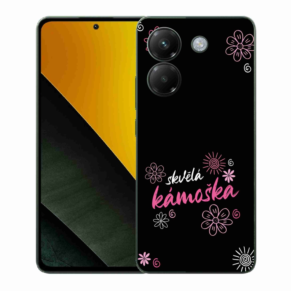 Gél borítás mmCase a Xiaomi Poco M7 Pro 5G számára - nagyszerű haver fekete háttérrel