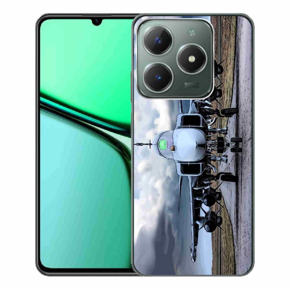 Gél borítás mmCase a Realme C61 számára - katonai repülőgépek