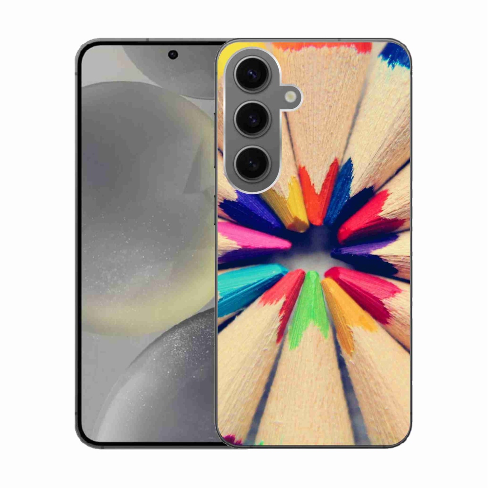 Gél védőhuzat mmCase Samsung Galaxy S24 készülékhez - zsírkréták