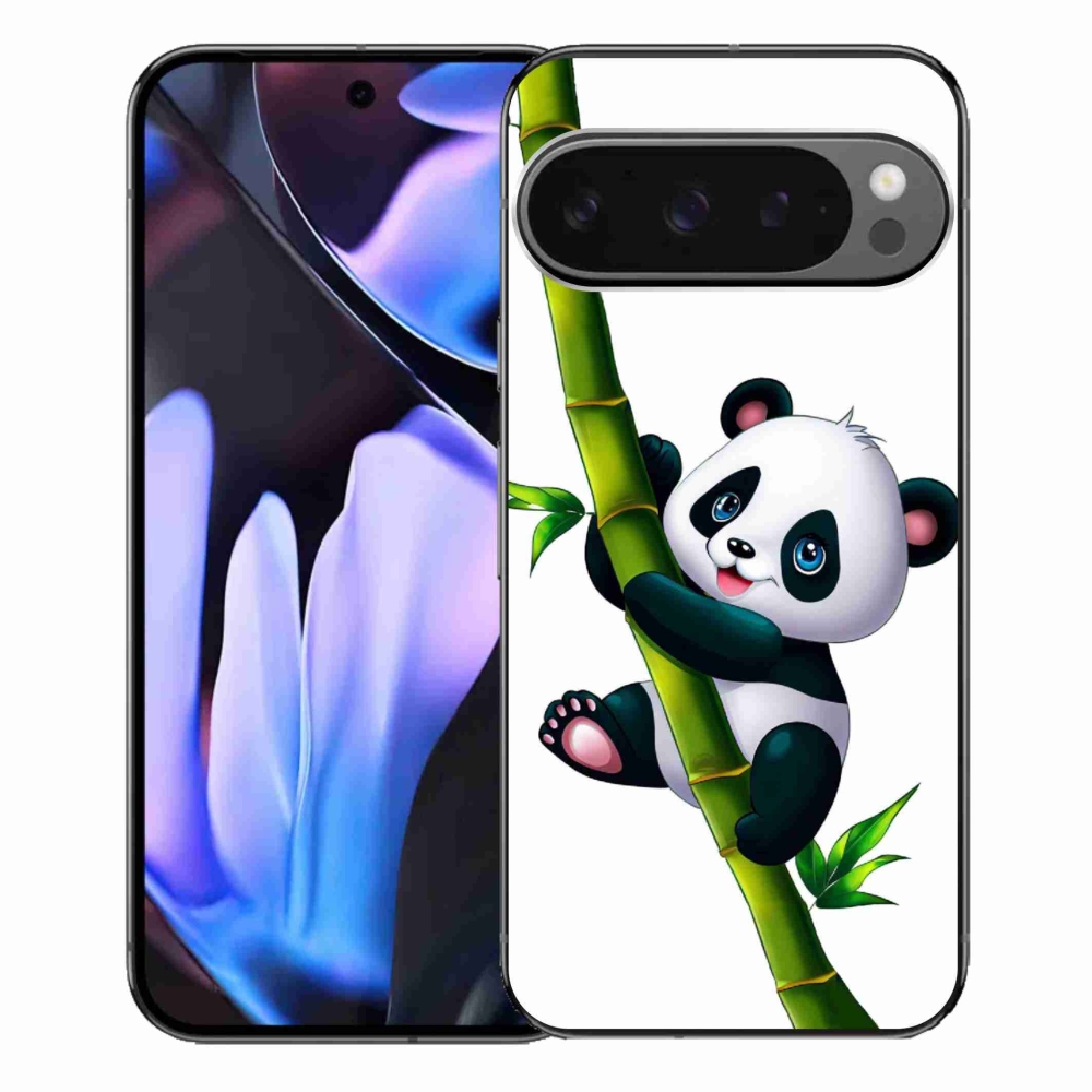 Gél borítás mmCase a Google Pixel 9 Pro XL-hez - panda a bambuszon