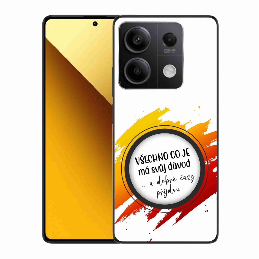 Gél borítás mmCase a Xiaomi Redmi Note 13 5G számára - idézet 3 fehér háttér