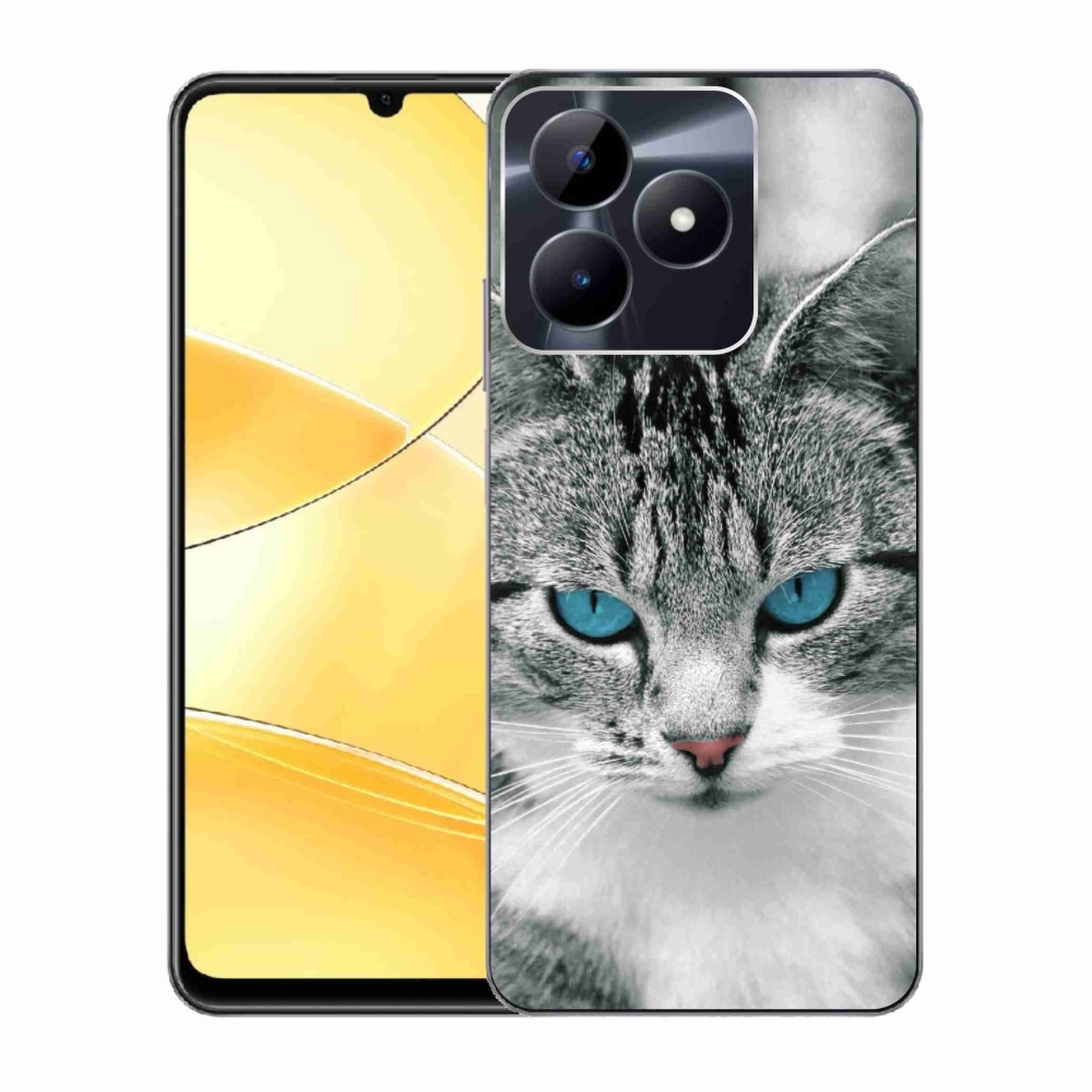 Zselés borító mmCase a Realme C51/C53 készülékhez - cat view 1