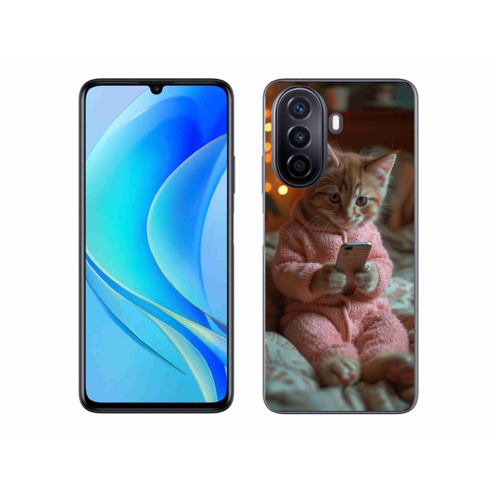 Gél borító mmCase a Huawei Nova Y70-hez - baba a mobillal