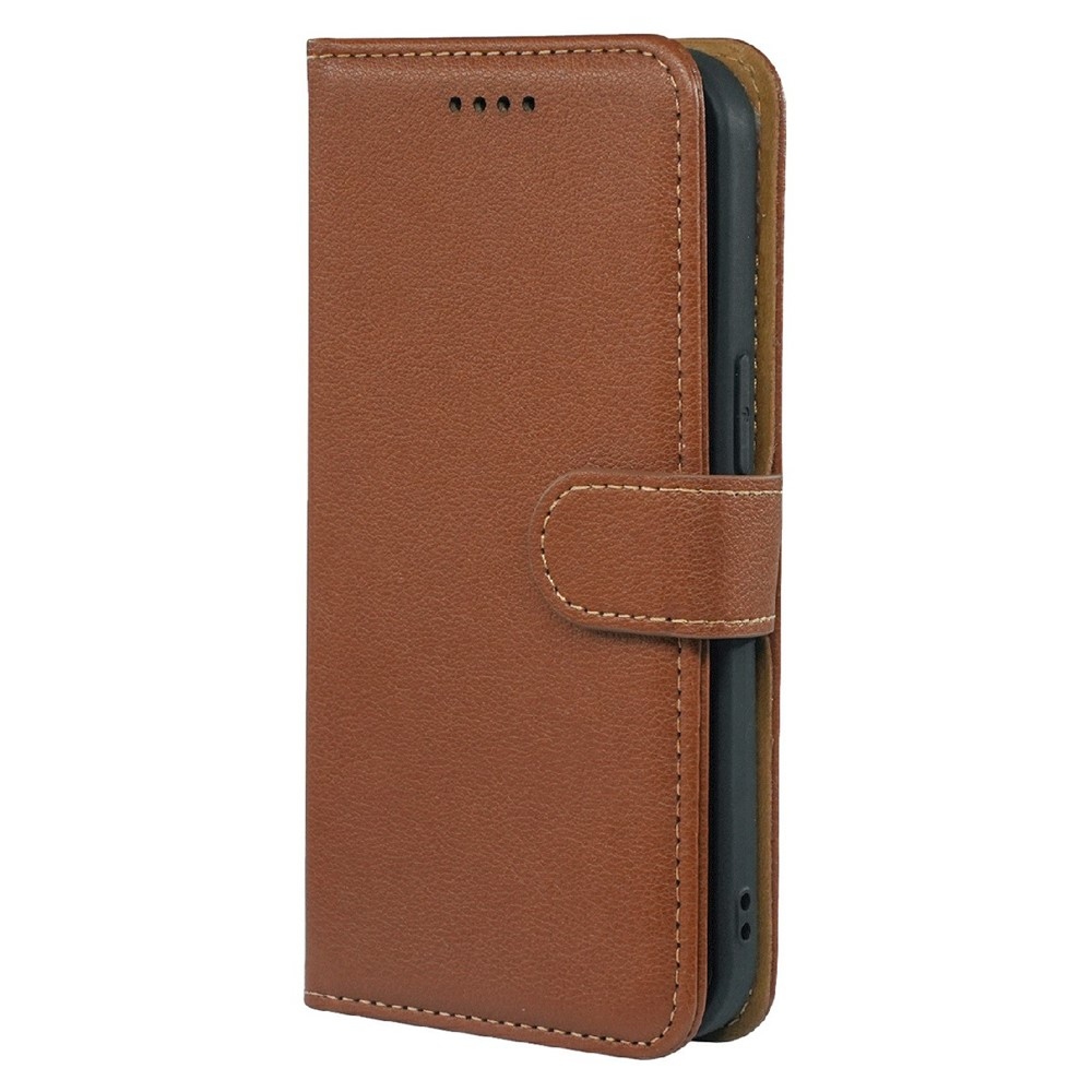 Csatos könyvtáska Xiaomi Redmi 15 5G - barna színben