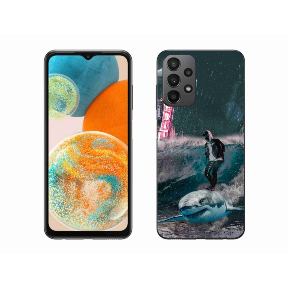 Zselés borítás mmCase Samsung Galaxy A23 4G/5G - cápa - Samsung Galaxy A23 4G/5G - cápa