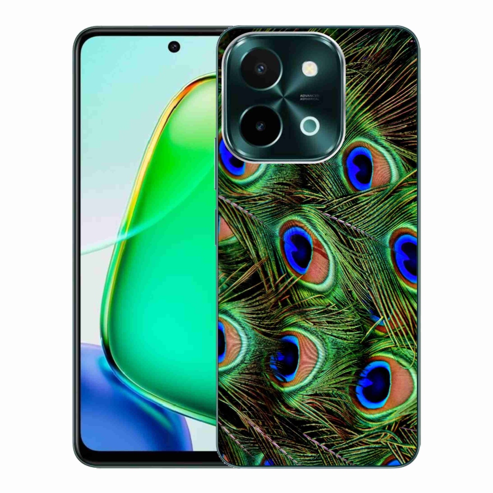 Zselés borítás mmCase a Vivo Y28-hoz - pávatoll