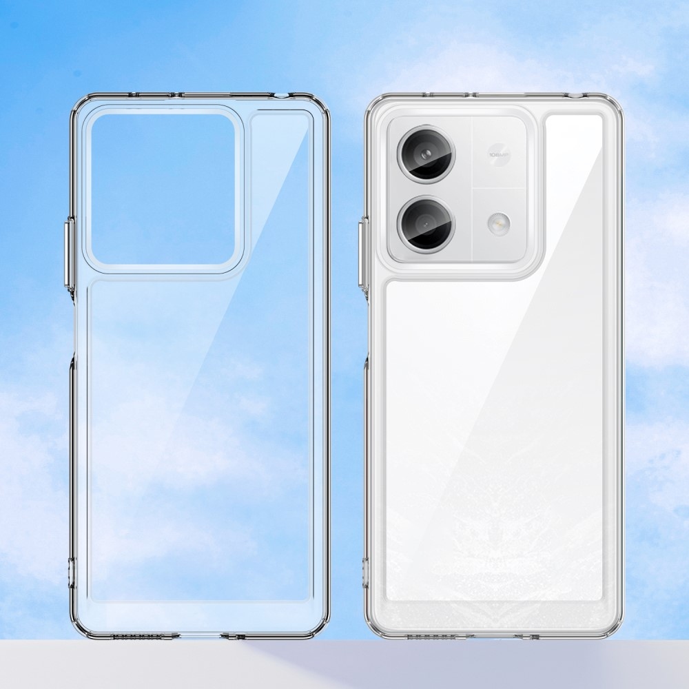 Gél tok rögzített hátlappal a Xiaomi Redmi Note 13 5G-n - átlátszó