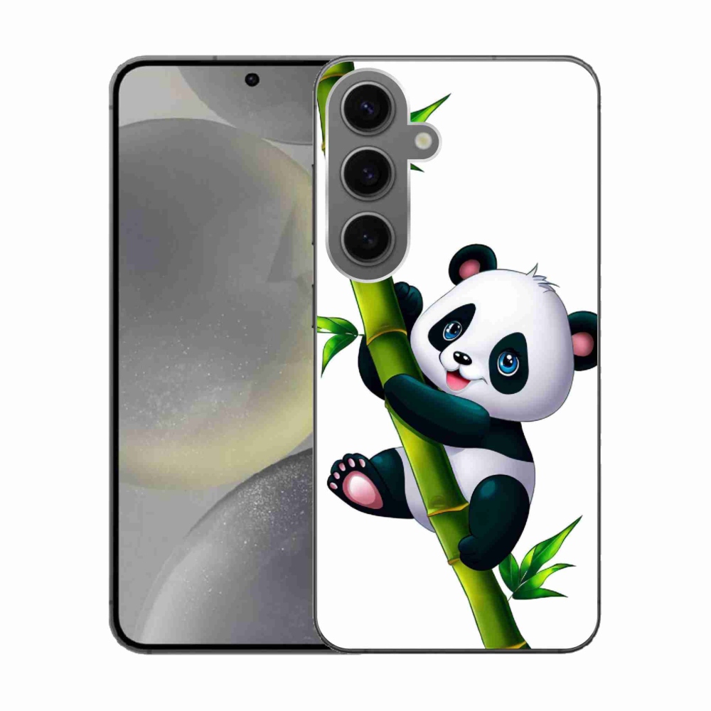 Gél borítás mmCase Samsung Galaxy S24 készülékhez - panda bambuszon