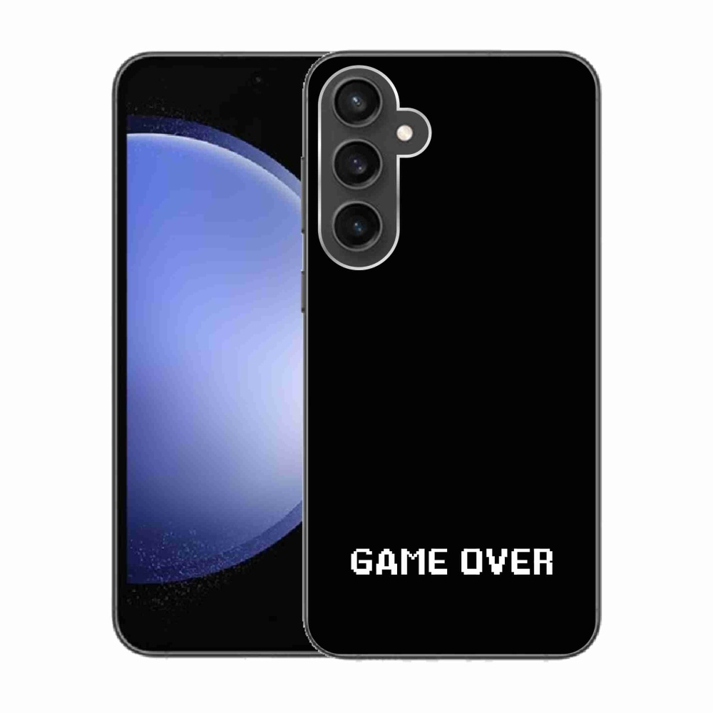 Gél borítás mmCase Samsung Galaxy S23 FE - játék fekete háttérrel