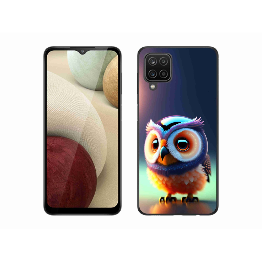 Zselés borítás mmCase Samsung Galaxy A12 készülékhez - bagoly