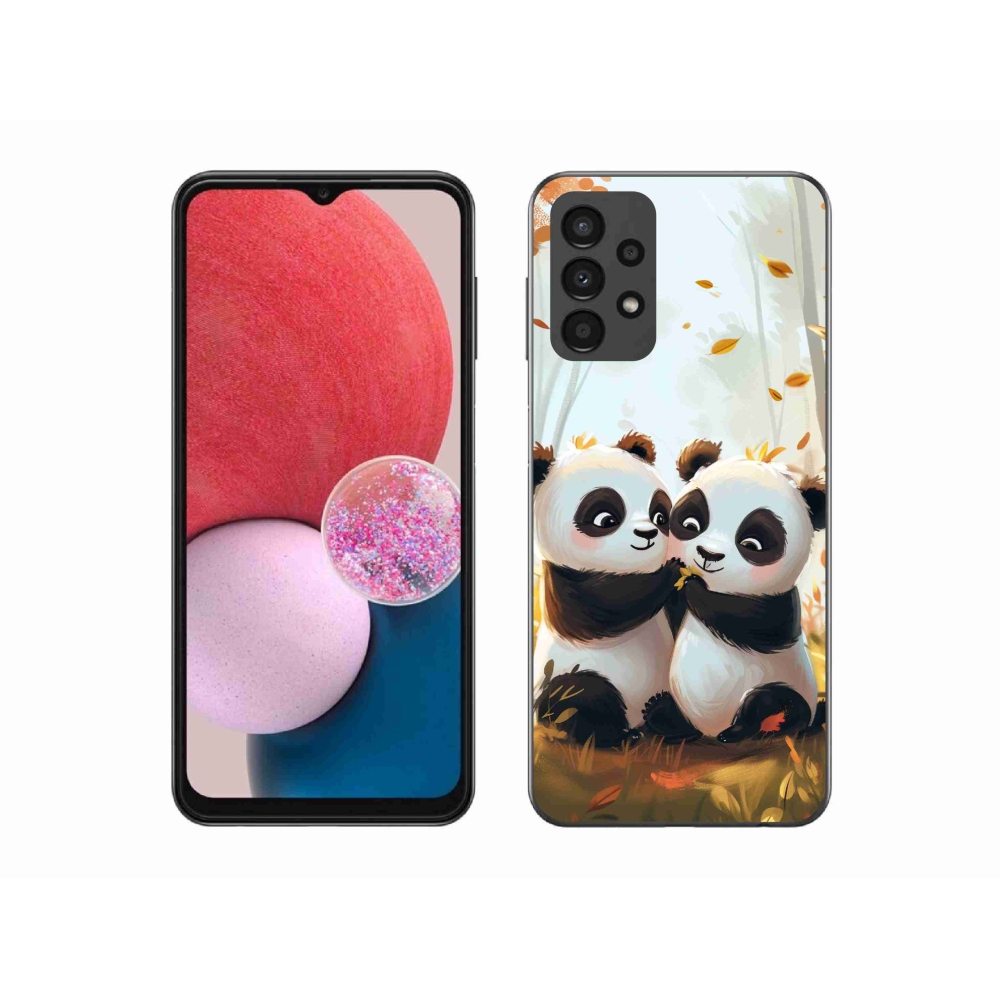 Zselés borítás mmCase Samsung Galaxy A13 4G - pandák