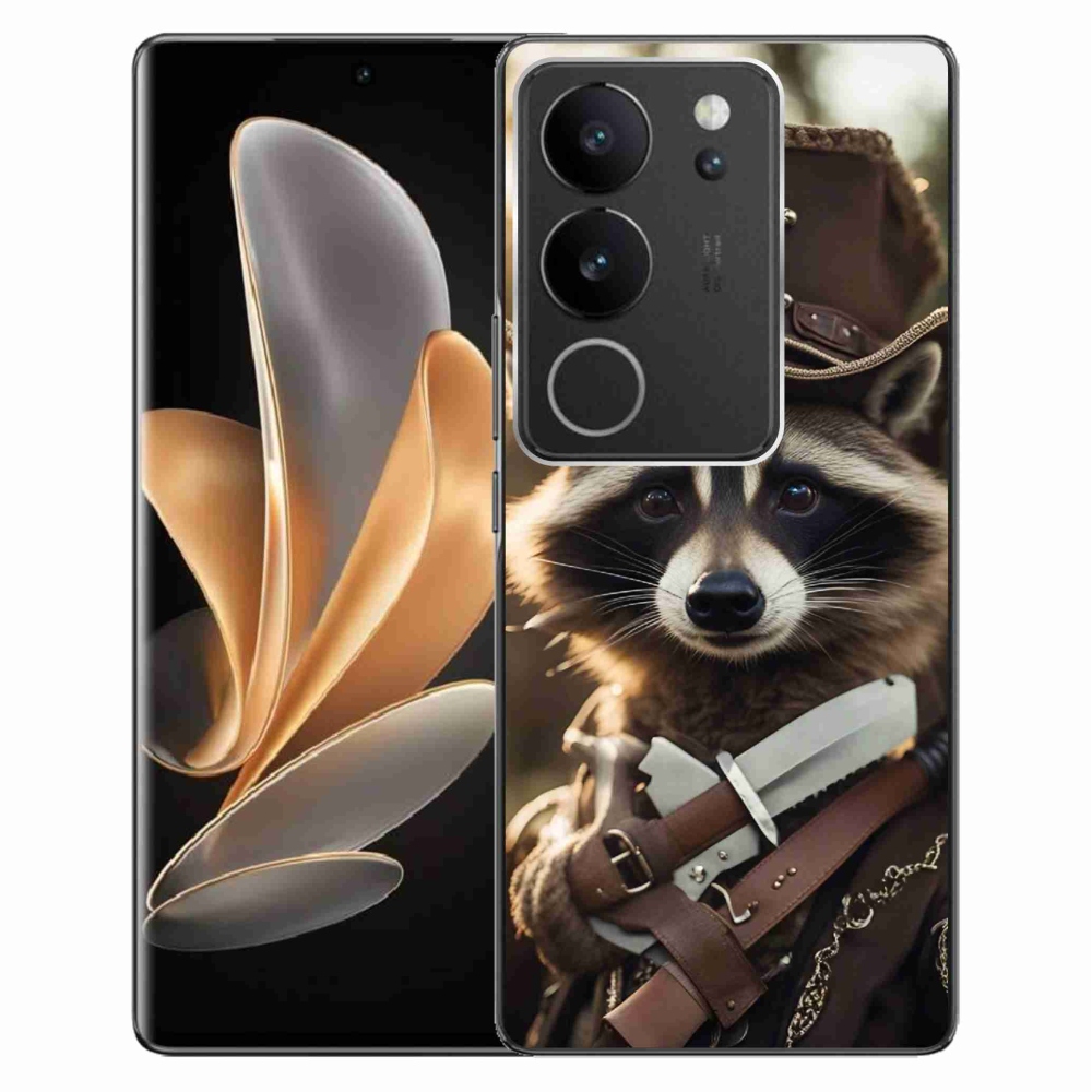Gél borító mmCase a Vivo V29 5G-hez - mosómedve egyenruhában