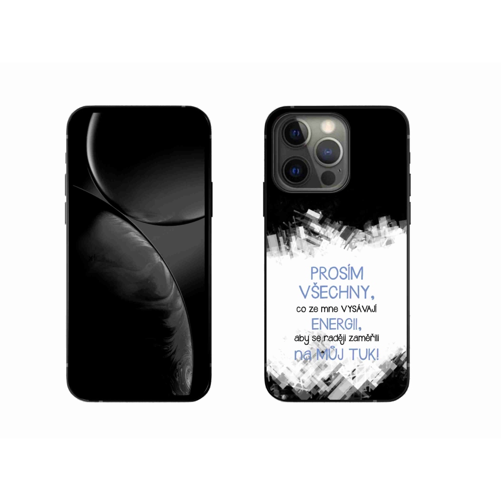 Gél borítás mmCase iPhone 13 Pro 6.1 - vicces szöveg 1 kék