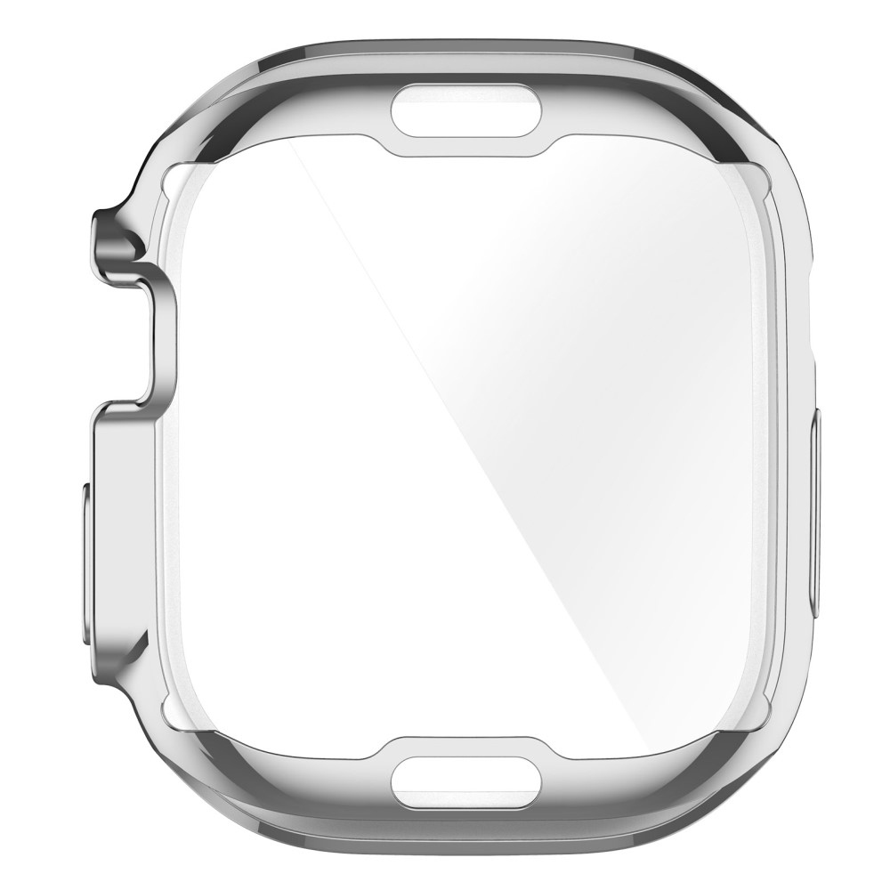 Puha, felpattintható gél védőtok az Apple Watch Ultra/Ultra 2 49 mm-es órájához - ezüstszínű