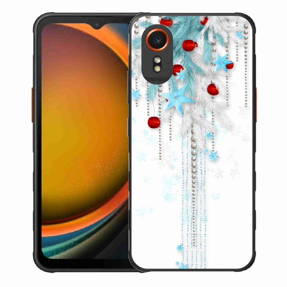 Gél borítás mmCase Samsung Galaxy Xcover 7 készülékhez - karácsonyi díszek