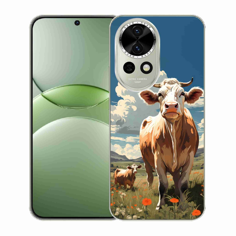 Zselés borítás mmCase a Huawei Nova 13 5G-n - tehenek a réten