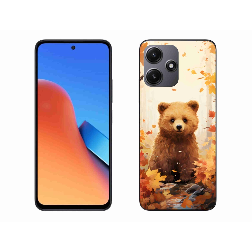 Gél borítás mmCase a Xiaomi Redmi 12 5G számára - medve az erdőben