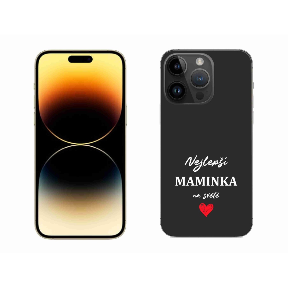Gél borítás mmCase iPhone 14 Pro Max 6.7 - Best Mom 1 fekete háttér
