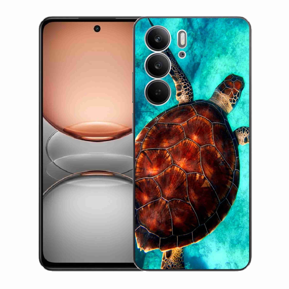 Zselés borítás mmCase a Realme C75 készülékhez - teknősbéka