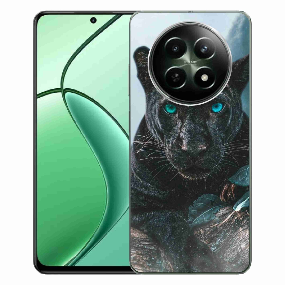 Zselés borítás mmCase a Realme 12 5G/12x 5G készülékhez - fekete párduc
