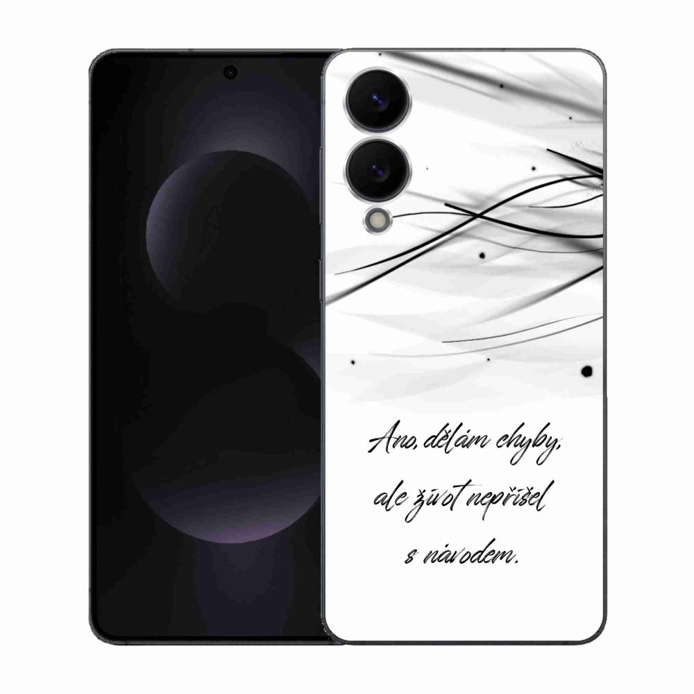 Gél borítás mmCase Samsung Galaxy S25 Edge készülékhez - idézem fehér háttér