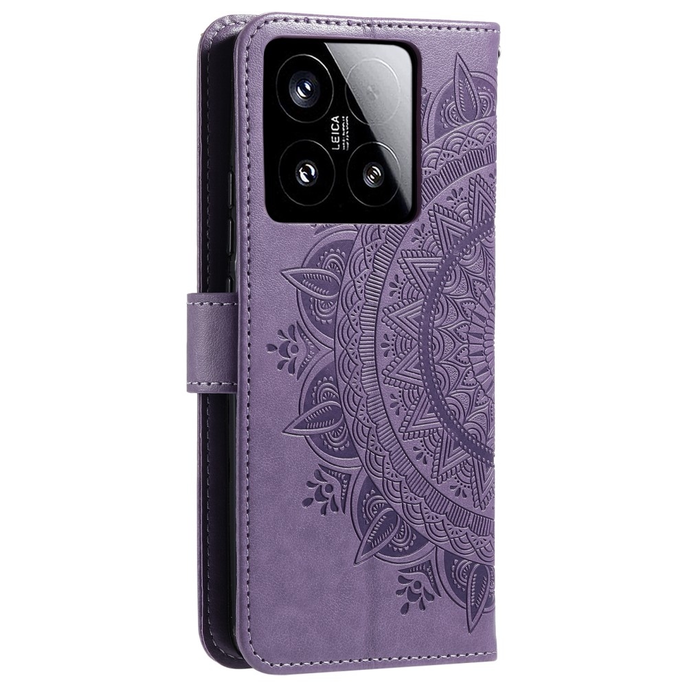 Mandala könyv tok a Xiaomi 15-öshöz - lila