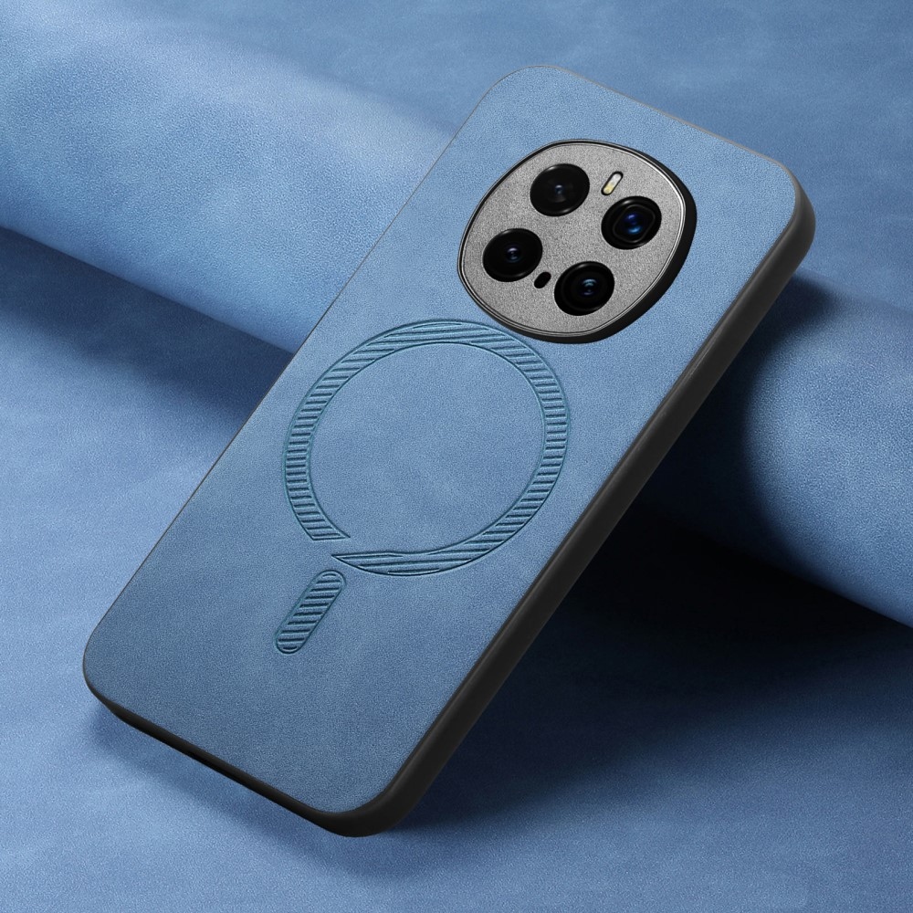 Skiny zselés tok műbőrrel és MagSafe támogatással a Honor Magic 7 Pro 5G készülékhez - kék