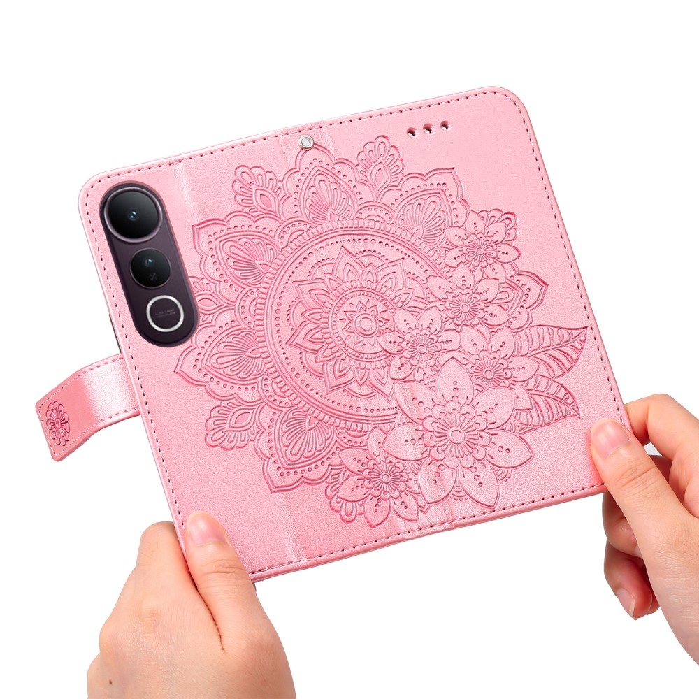Mandala könyv tok a Vivo V50 Lite 4G/5G készülékhez - rózsaszín