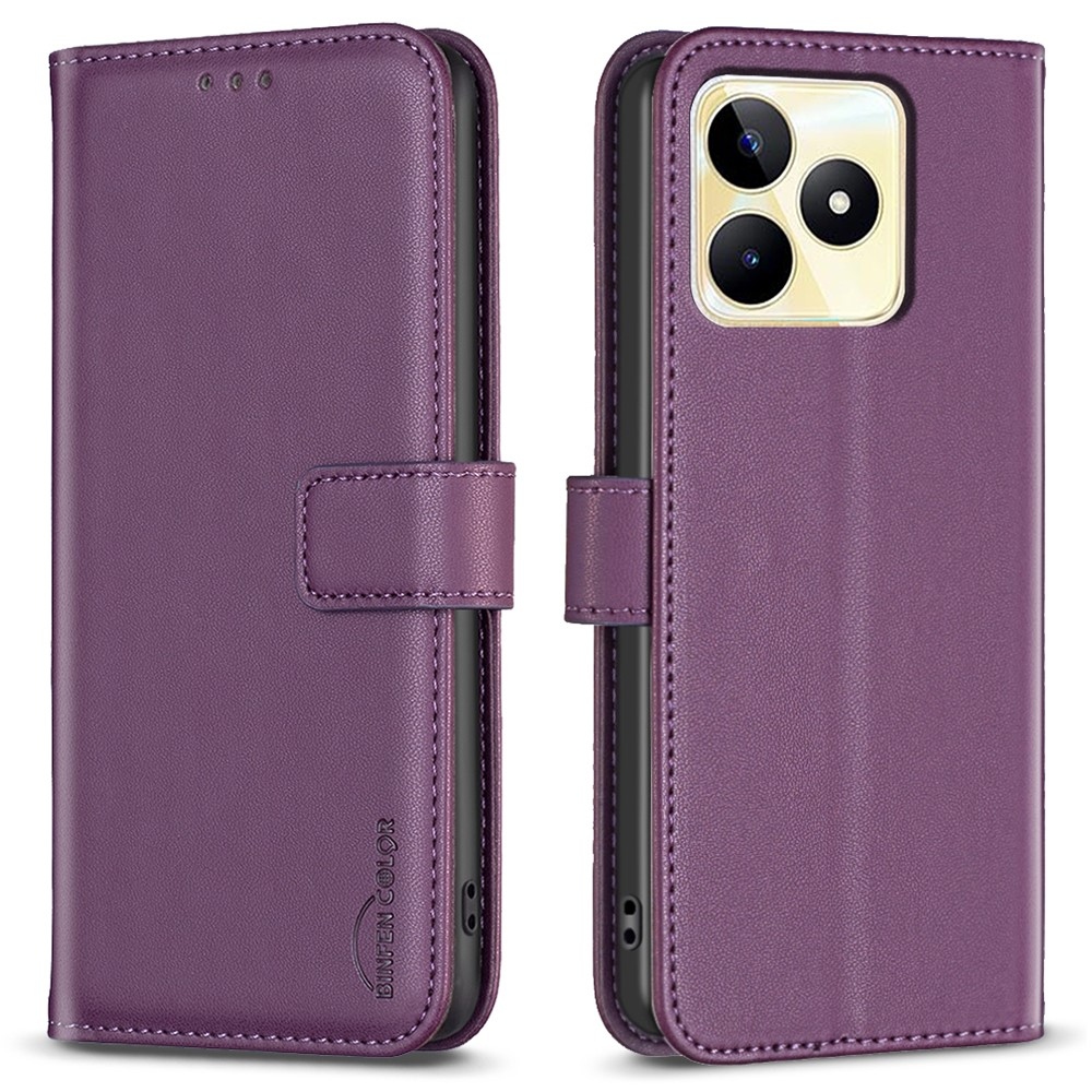 BNF könyvtáska a Realme C51/C53 készülékhez - sötétlila