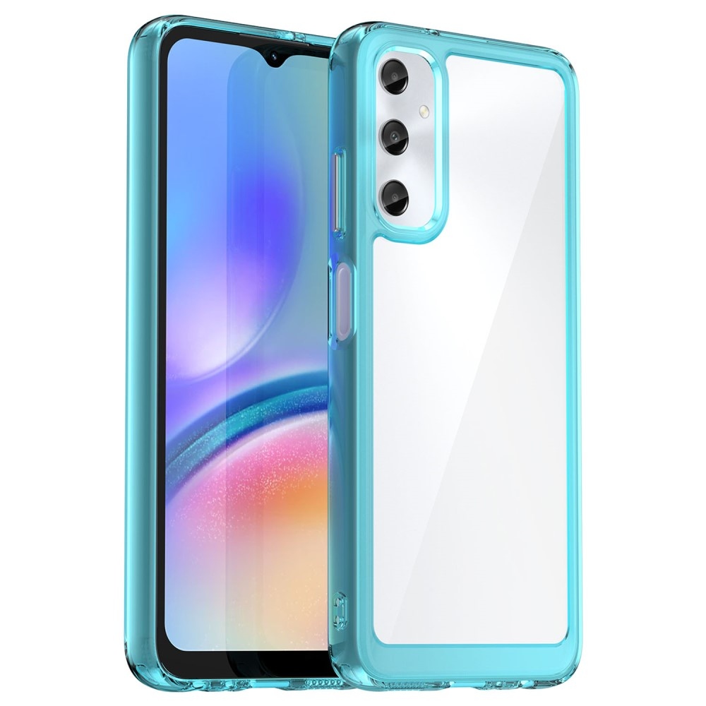 Gél tok kemény hátlappal Samsung Galaxy A05s készülékhez - világoskék színű