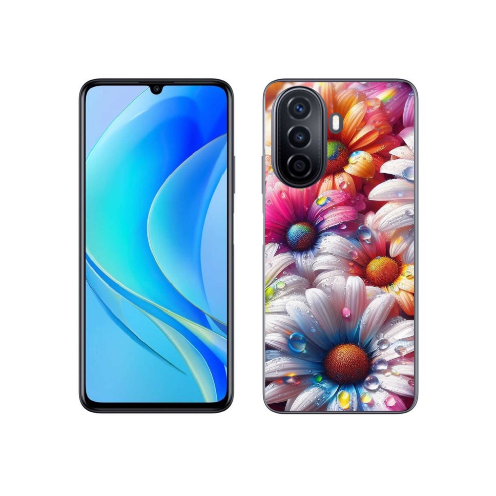 Gél borító mmCase a Huawei Nova Y70 készülékhez - színes százszorszépek