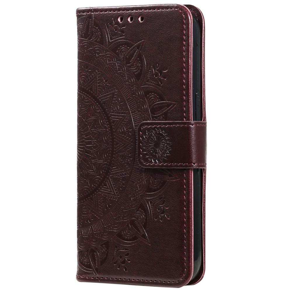 Mandala könyvtáska Xiaomi Redmi Note 14 5G - barna