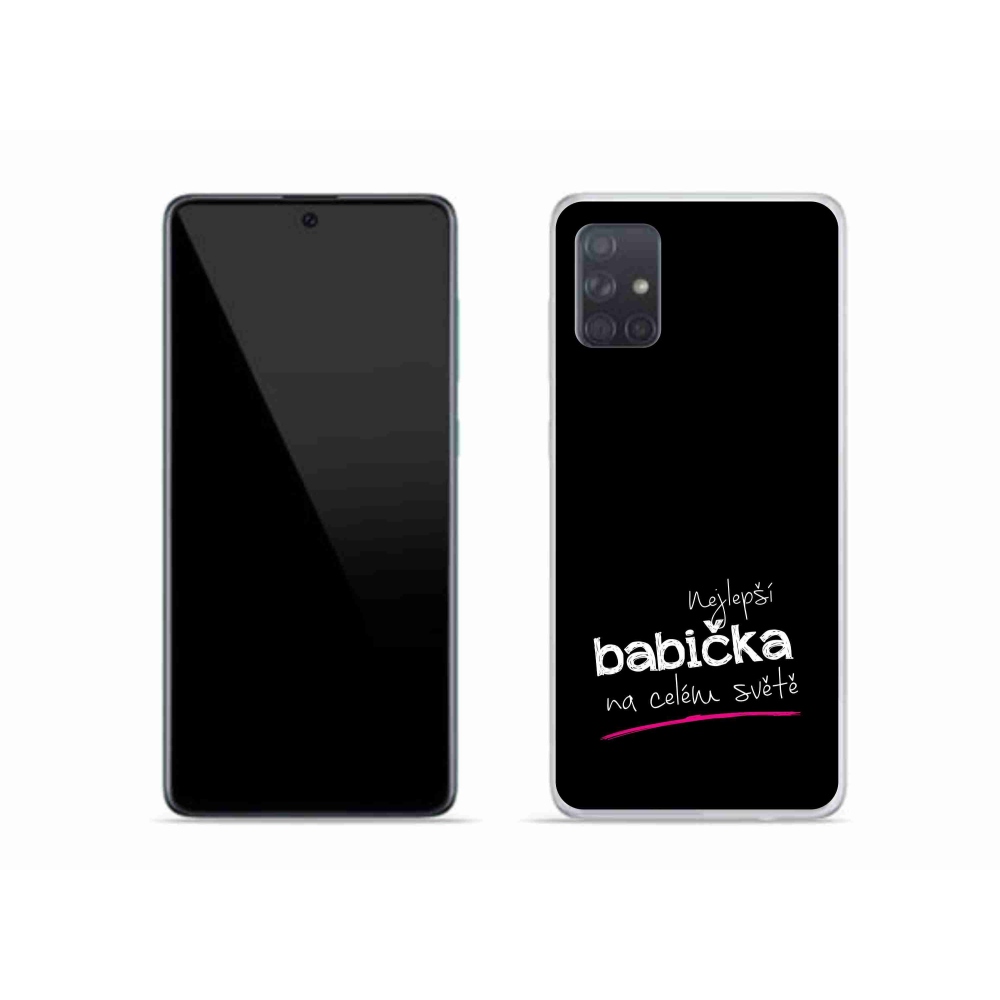 Gél borító mmCase Samsung Galaxy A51 - a legjobb nagymama 4 fekete háttérrel