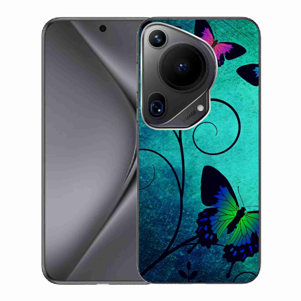 Gél borítás mmCase a Huawei Pura 70 Ultra készülékhez - színes pillangók