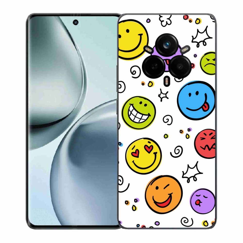 Gél borító mmCase a Realme 14 Pro 5G készülékhez - smiley-k
