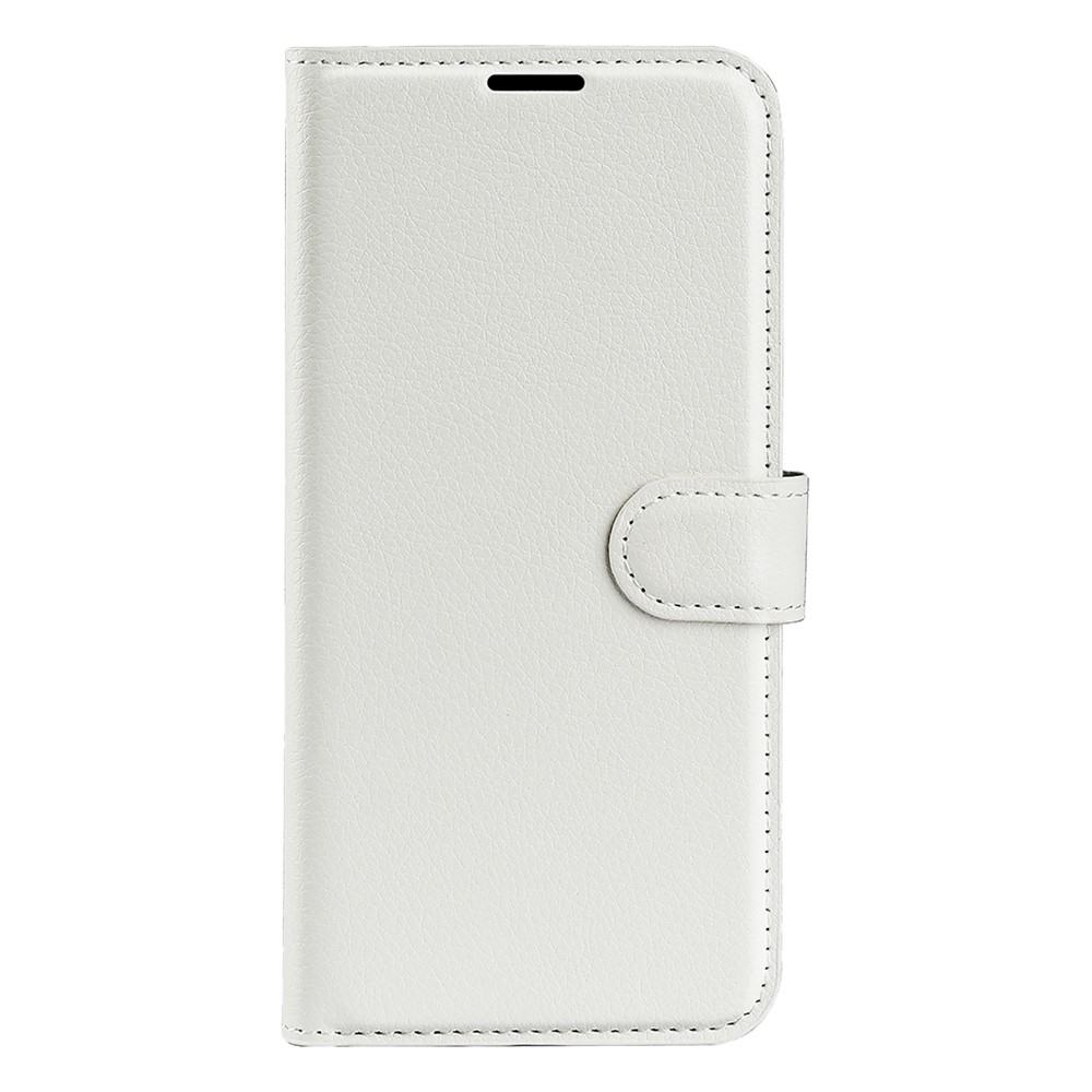 Litchi könyv tok Samsung Galaxy S25 Edge készülékhez - fehér