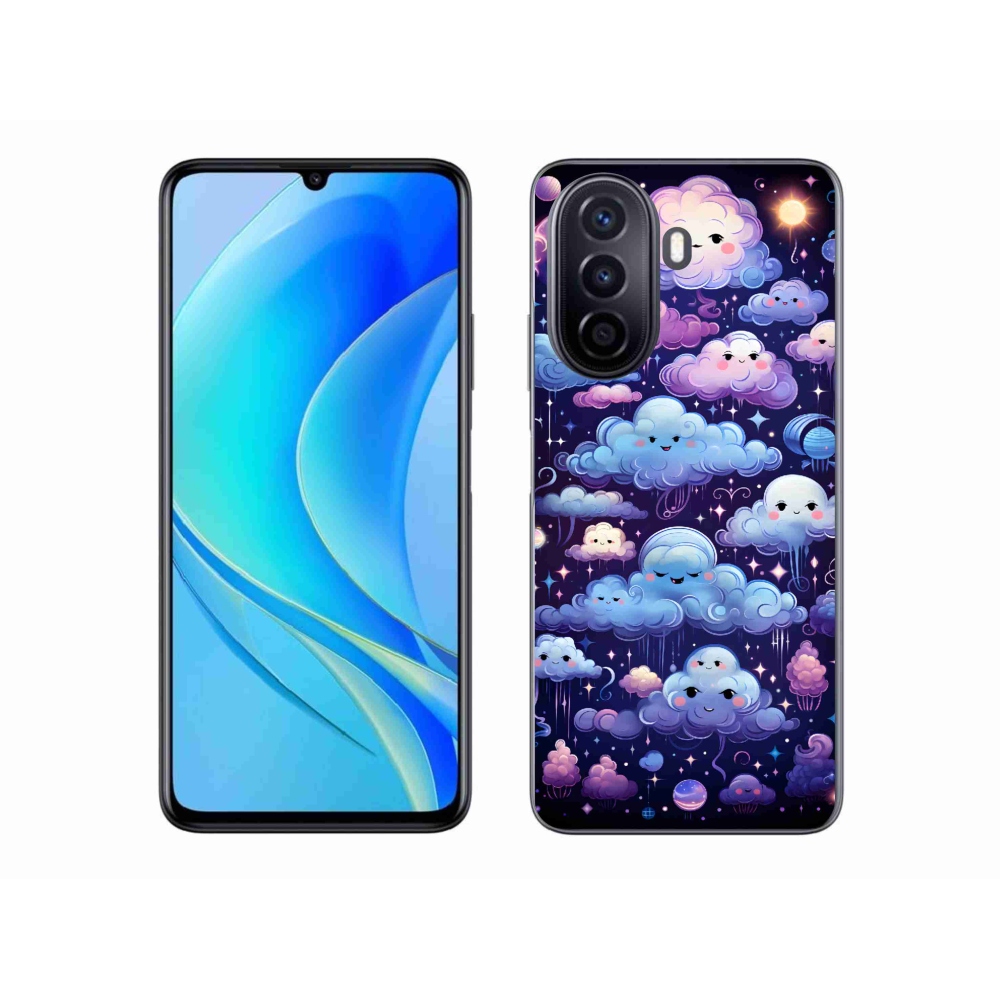 Gél borítás mmCase a Huawei Nova Y70-hez - felhők
